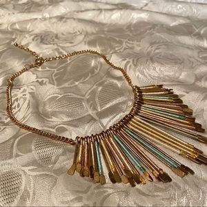 Francesca’s - Gold & Pastel Statement necklace